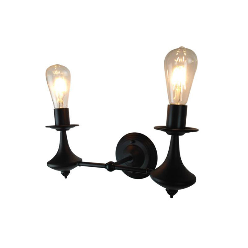 Avtoit | Metal Exposed Bulb Wall Lighting Industrial 1/2 Light Dining Room Wall Lamp Fixture