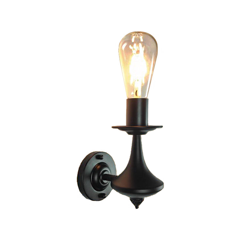 Avtoit | Metal Exposed Bulb Wall Lighting Industrial 1/2 Light Dining Room Wall Lamp Fixture