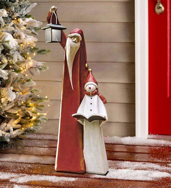 Avtoit | Santa And Snowman Sculpture