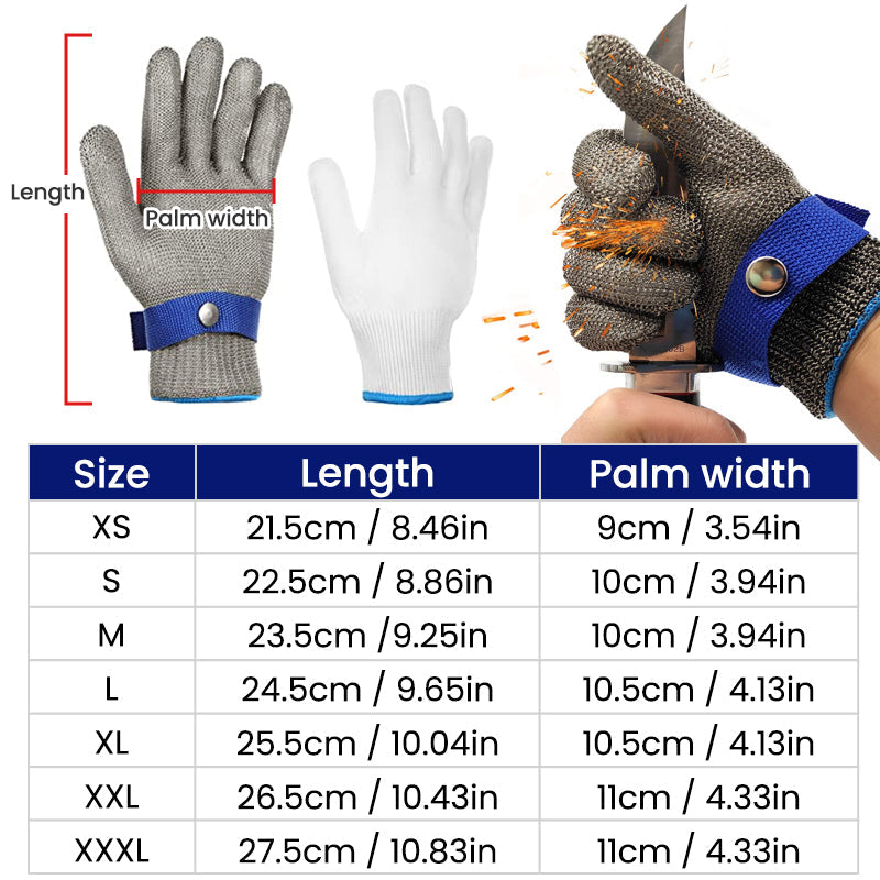 Avtoit | Stainless Steel Mesh Metal Laboratory Protective Gloves