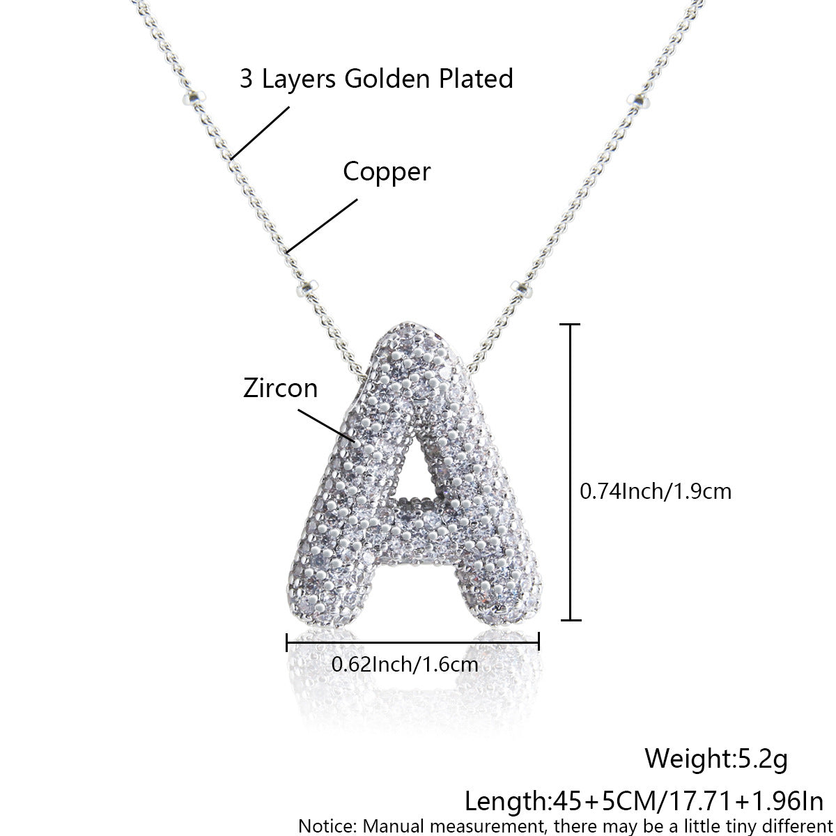 Avtoit | Alphabet-Diamond-Pendant-Necklace