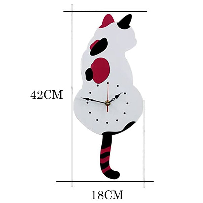 Avtoit | Nordic Cat Wobble-Tail Wall Clock
