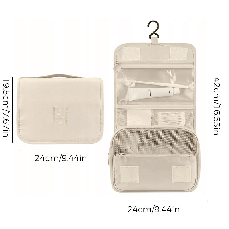 Hanging Water-Resistant Toiletry Bag for Travel Organization