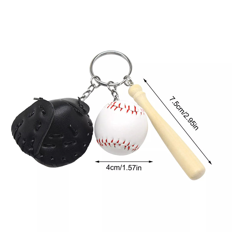 Avtoit | Mini Baseball Glove Set Charm Keychain