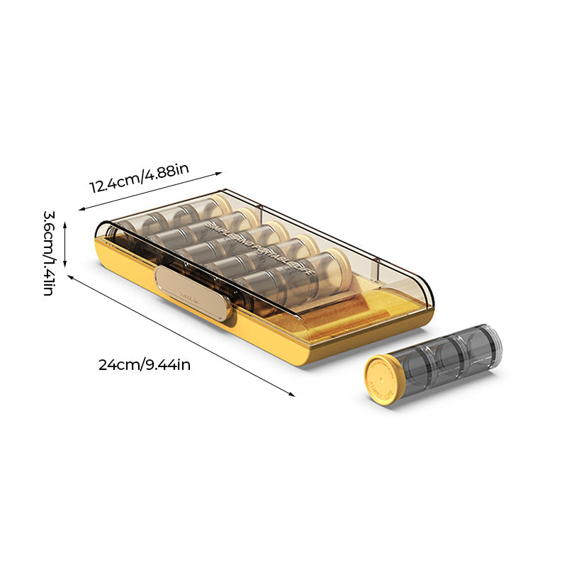 Avtoit | Portable high-capacity weekly pill box