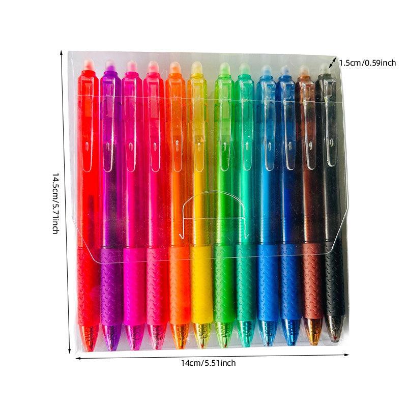 Avtoit | Multicolored erasable gel pens (12 pcs)