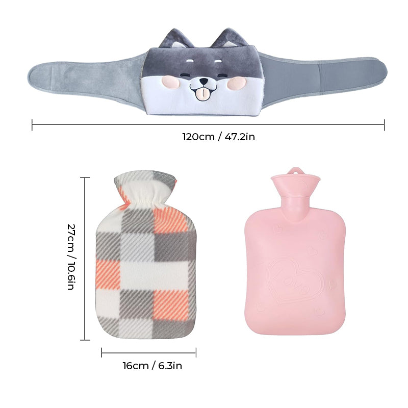 Avtoit | Plush Refillable Hot Water Bottle Belt