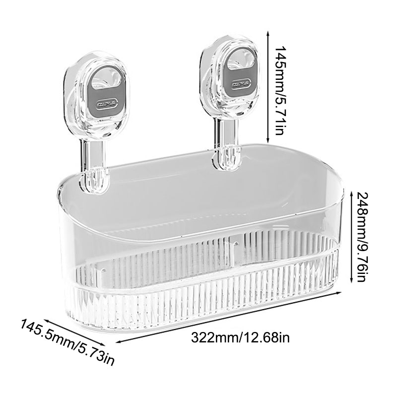Avtoit | No-Drill Bathroom Suction Cup Storage Box