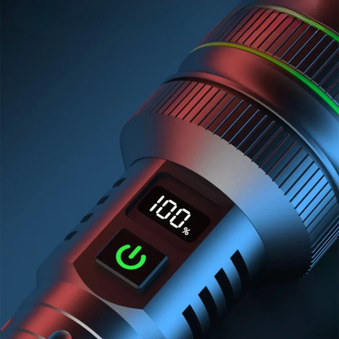Avtoit | Extremely Bright and Zoomable LED Flashlight with Power Bank Function for Outdoor Adventures