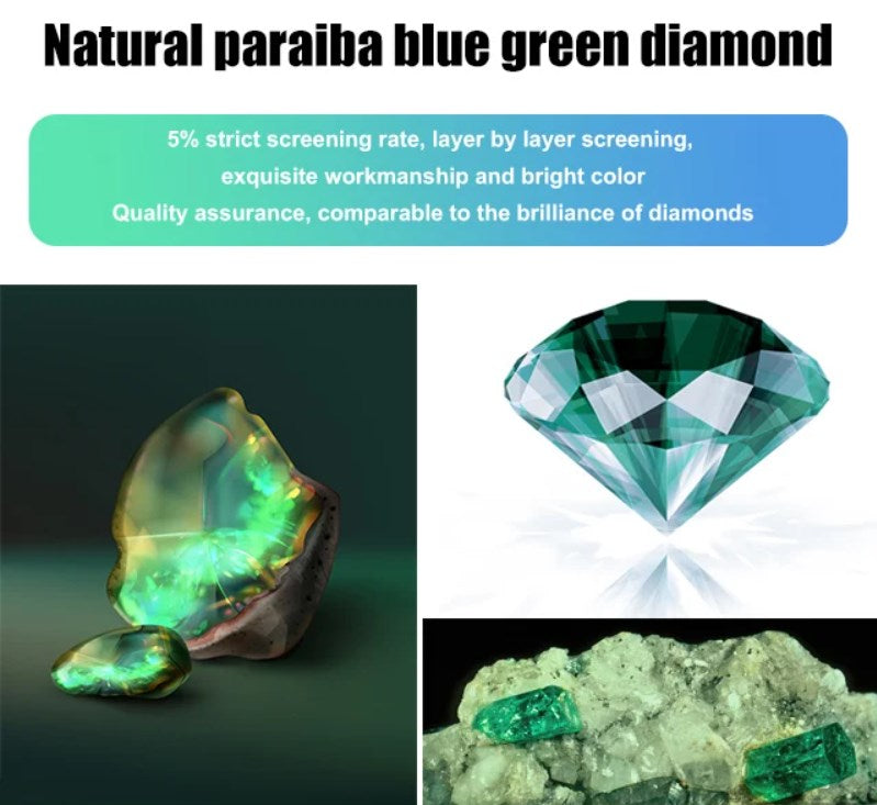 Avtoit | 6 Carat Paraiba Blue-green Lotus Diamond Ring
