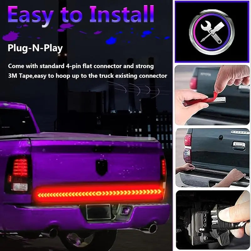 Avtoit | 48-inch two-color LED tail light strip – Bright vehicle signal light