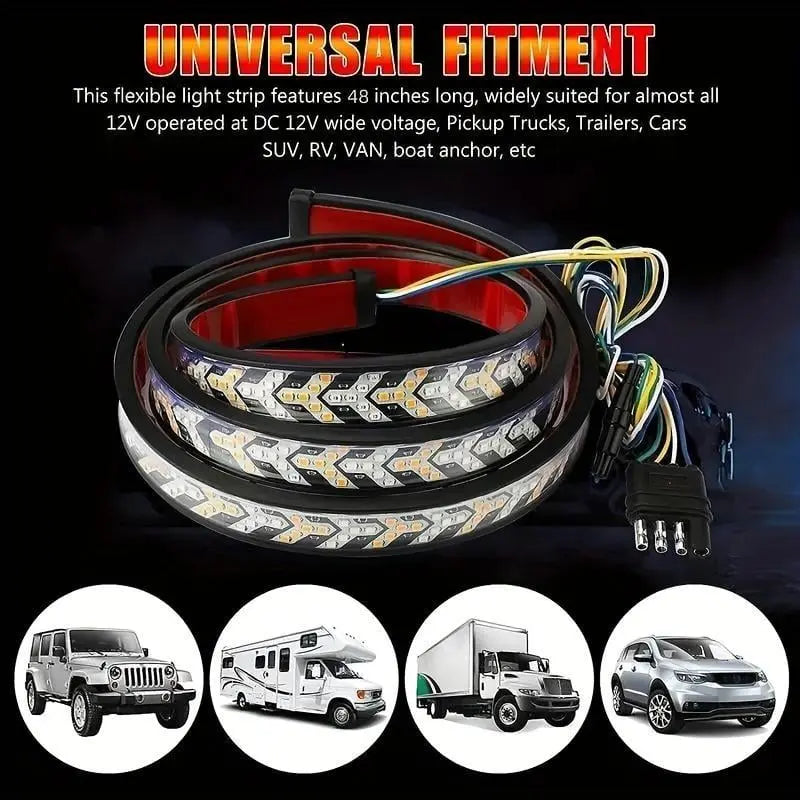 Avtoit | 48-inch two-color LED tail light strip – Bright vehicle signal light