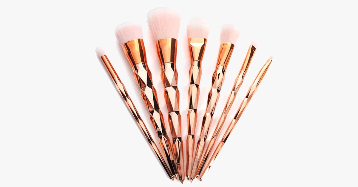 Avtoit | Gold Jewel Mermaid Brush Set