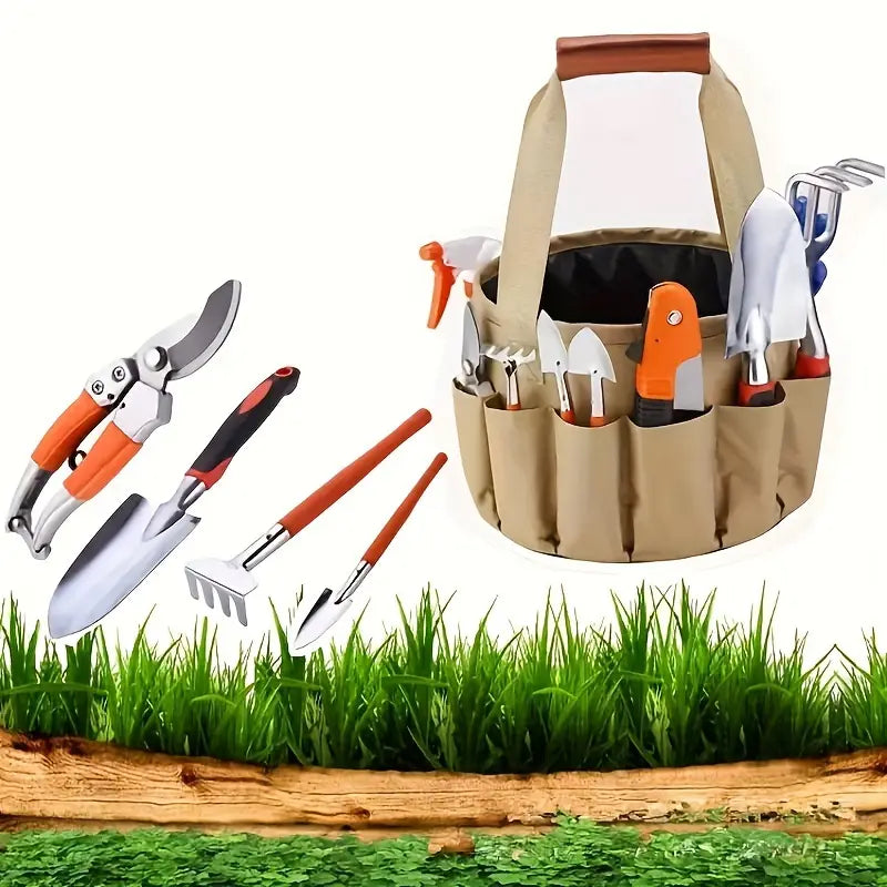 Avtoit | Garden Tool Set with Carrying Bag – 10-piece Set for Garden Care