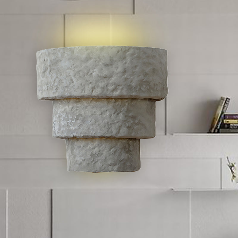 Avtoit | Cement Bowl/Cylinder Shade Wall Lighting Modern Style 1 Light Bathroom Wall Light Fixture in Gray