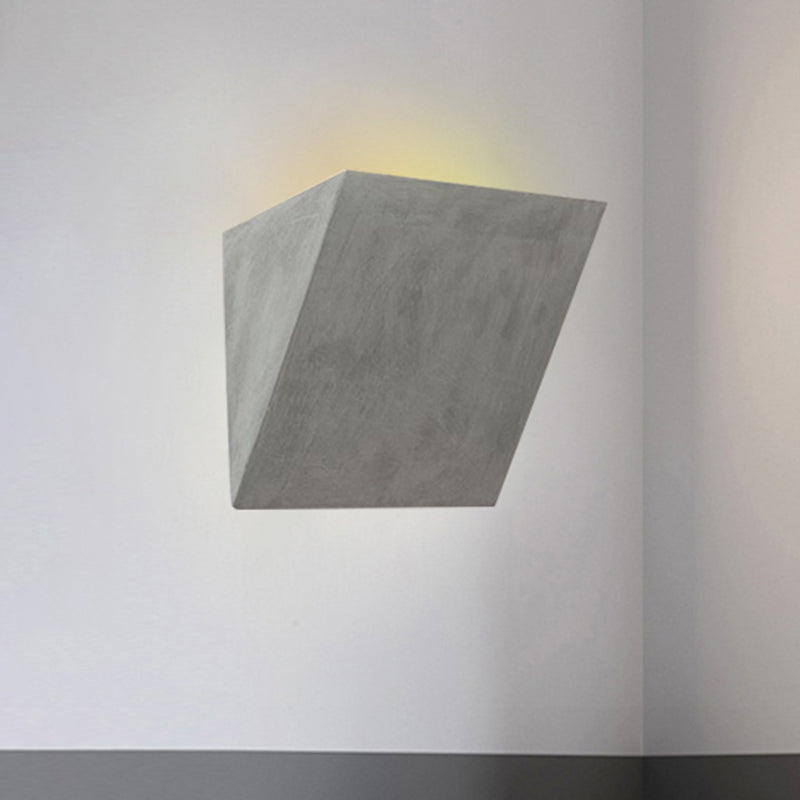 Avtoit | Cement Bowl/Cylinder Shade Wall Lighting Modern Style 1 Light Bathroom Wall Light Fixture in Gray