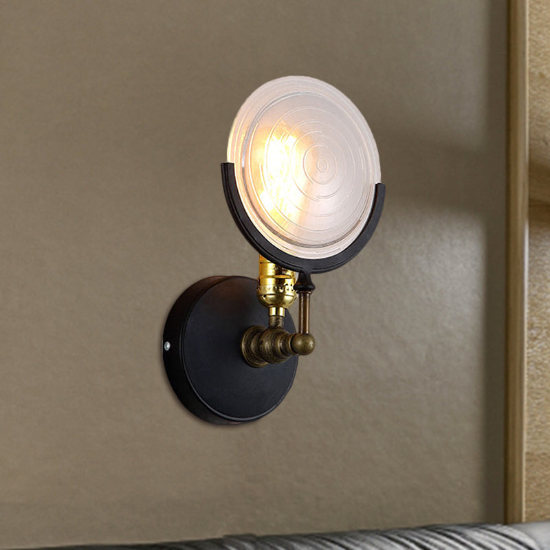 Avtoit | 1 Light Wall Mounted Light with Clear Glass Plate Postmodern Wall Lighting for the Kitchen