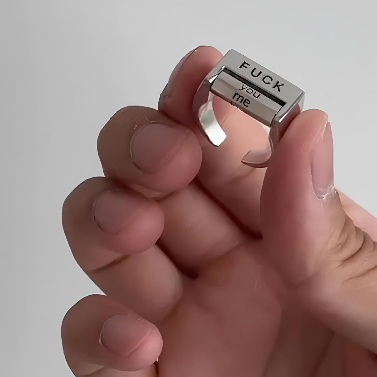 Avtoit | Funny Rotatable 'FICK' Ring Rotatable Mood Control Ring