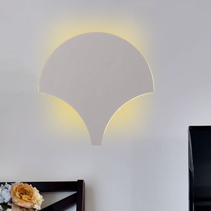 Avtoit | Modern Antique Fan-Shaped Wall Lamp Metal Gray LED Wall Light for Bedroom Bathroom