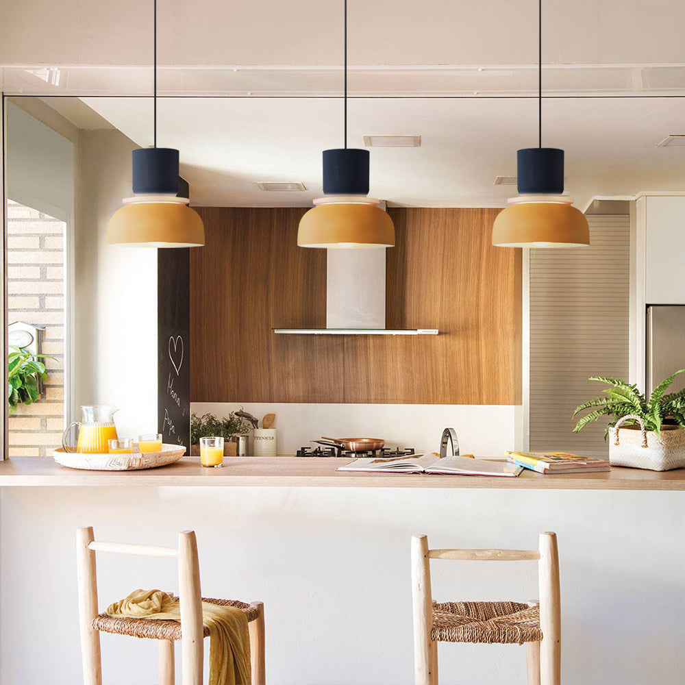 Avtoit | Nordic Color Block Pendant Light Fixture - Modern Hanging Lamp for Kitchen & Dining Room