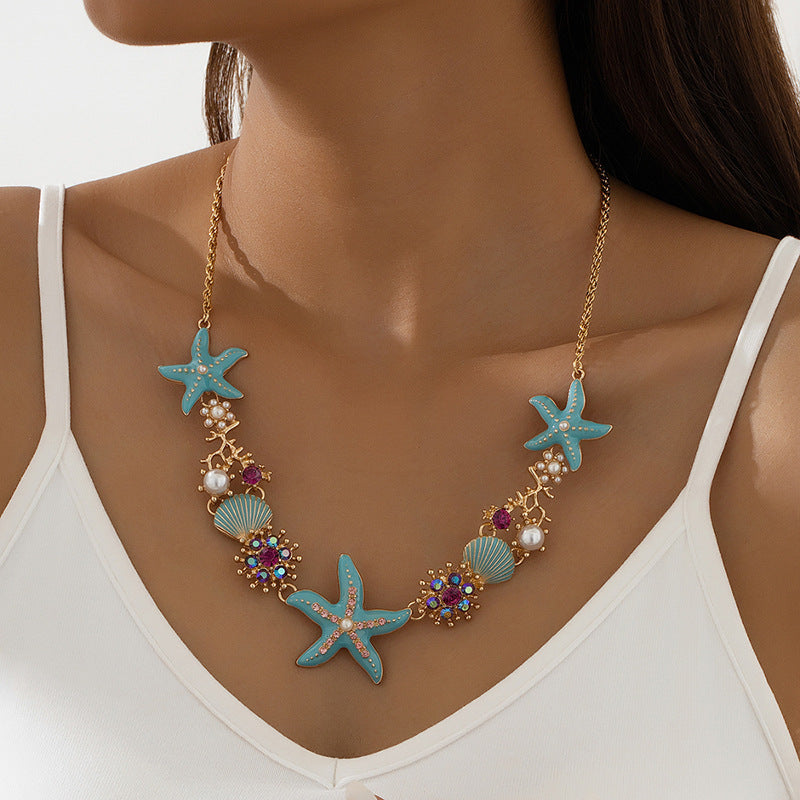 Avtoit | Shell Starfish Pearl Necklace