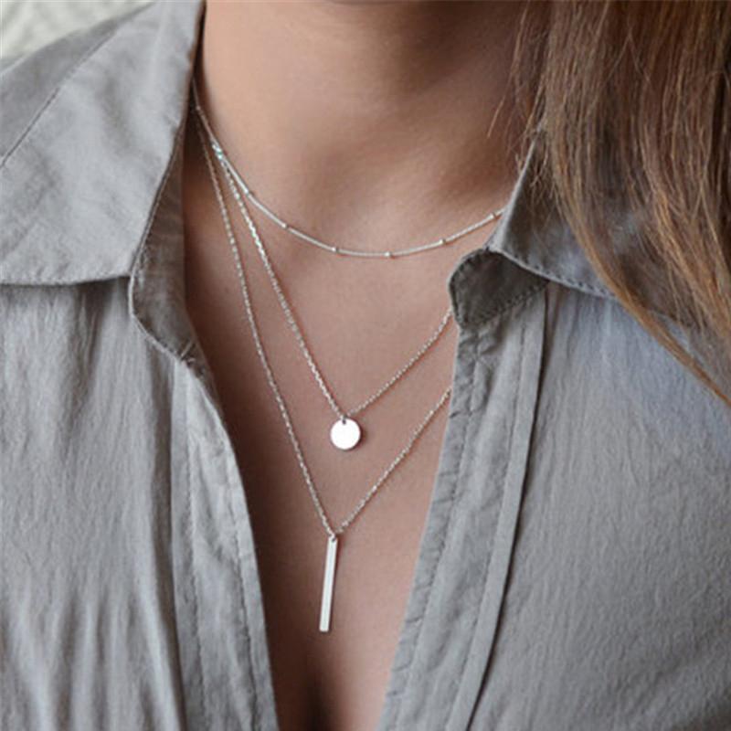 Avtoit | Multilayer Pendant Long Chain Necklace