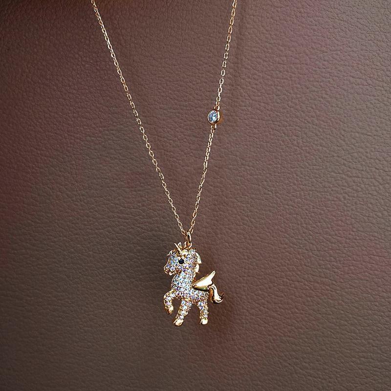 Avtoit | Beautiful Angel Horse Pendant Necklace