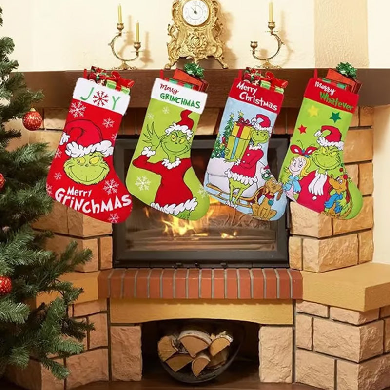 Avtoit | Green Christmas Stockings Christmas Decorations