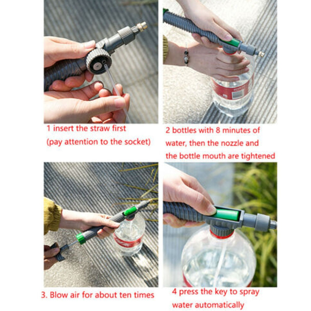 Avtoit | Universal Bottle Garden Sprayer with High Pressure Nozzle – For Plant Watering and Cleaning