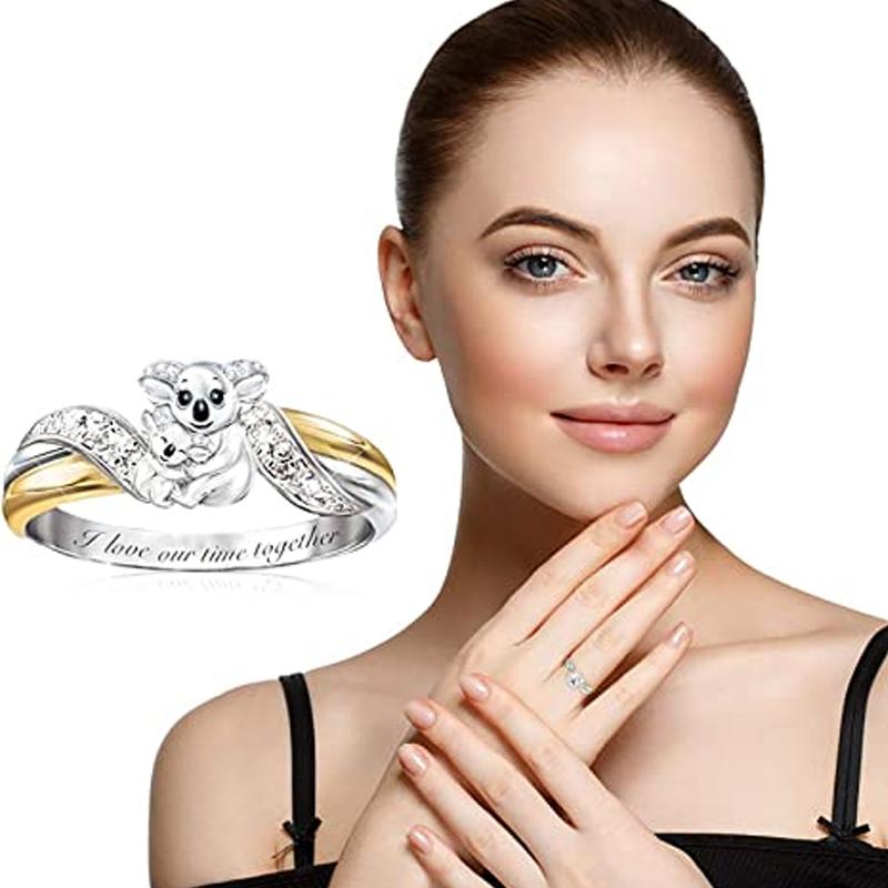 Avtoit | Creative Parent-Child Bear Ring