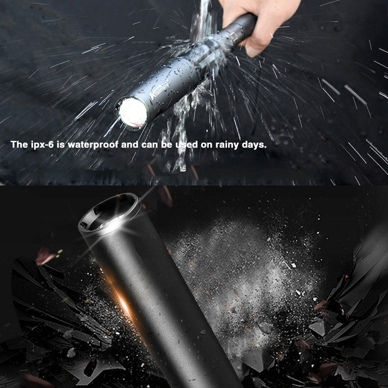 Avtoit | Baseball Bat Shaped LED Flashlight | Aluminum Alloy, 3 Lighting Modes | Emergency & Utility Use