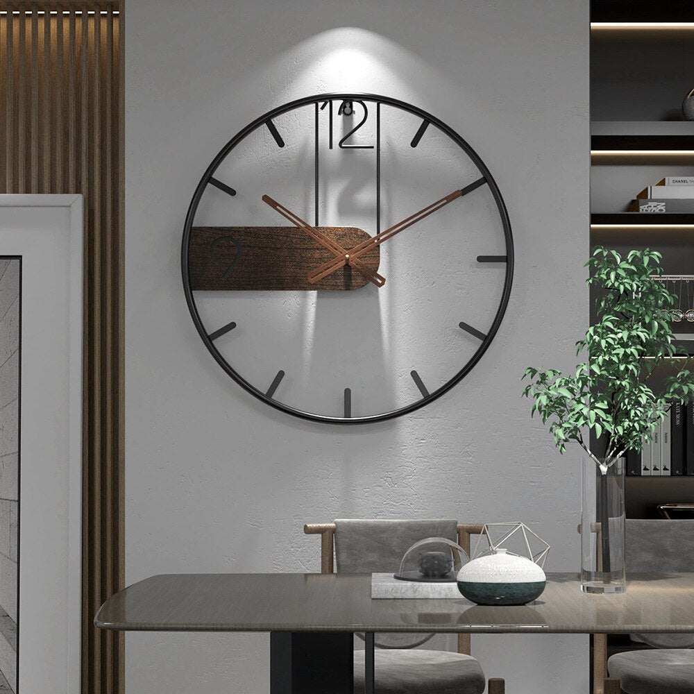 Avtoit | RusticTick - Steel and Walnut Wall Clock