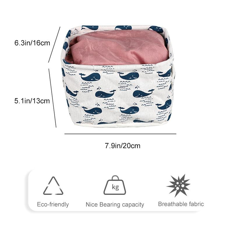Avtoit | Foldable Cotton Fabric Storage Basket