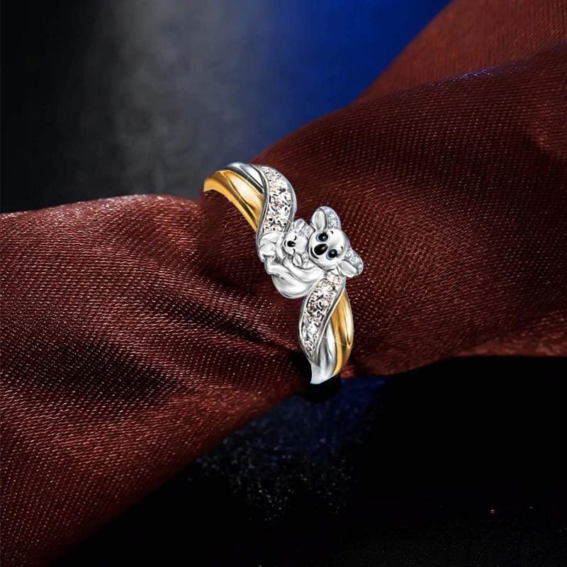 Avtoit | Creative Parent-Child Bear Ring