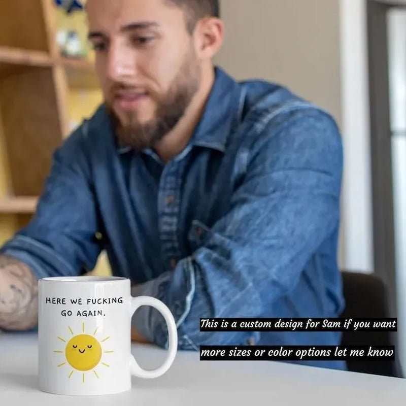 Ceramic Coffee Mug, Dishwasher and Microwave Safe, Gift for Coworkers