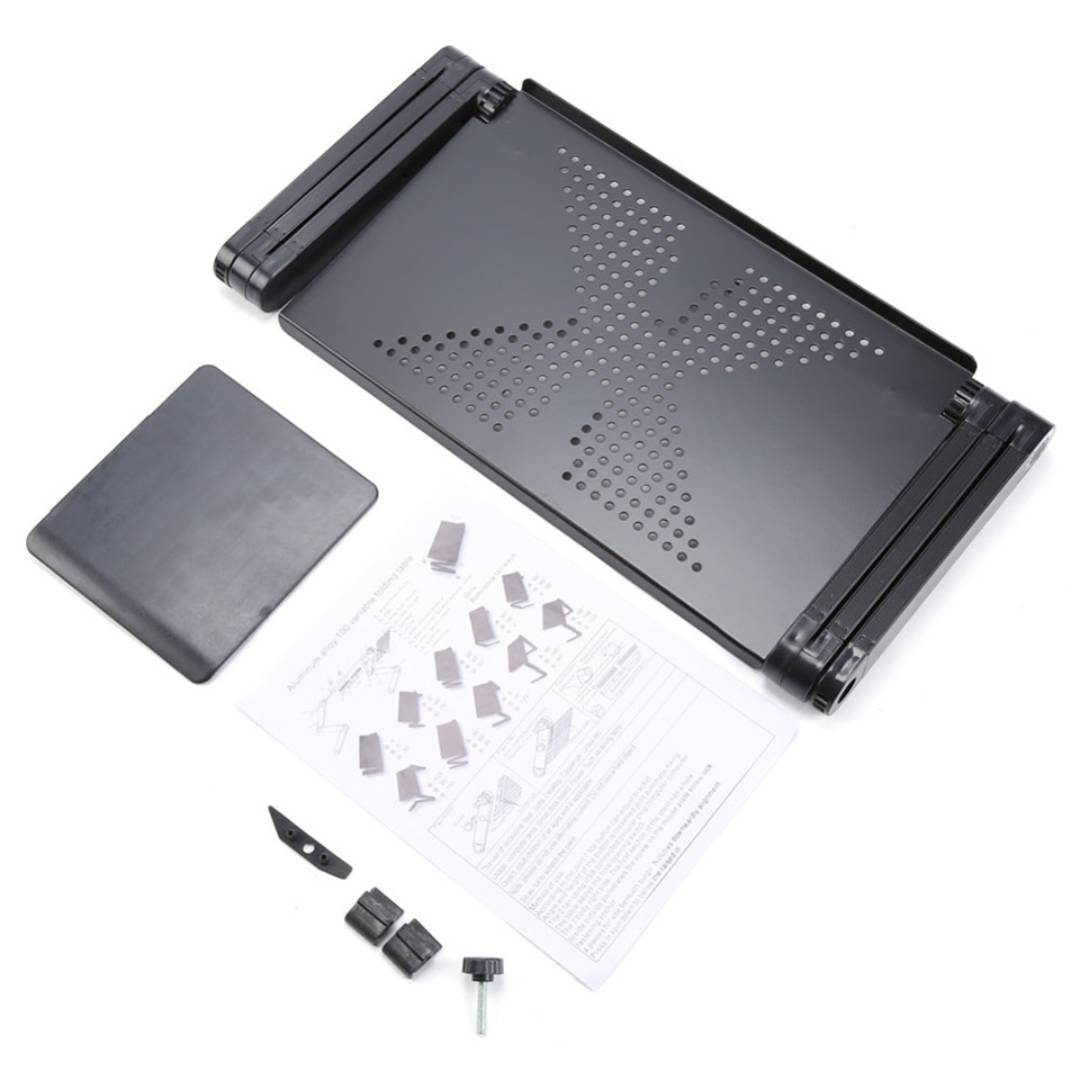 Avtoit | Adjustable Laptop Stand for Bed, Couch & Desk - Ergonomic Design with Cooling Function for Comfort and Productivity