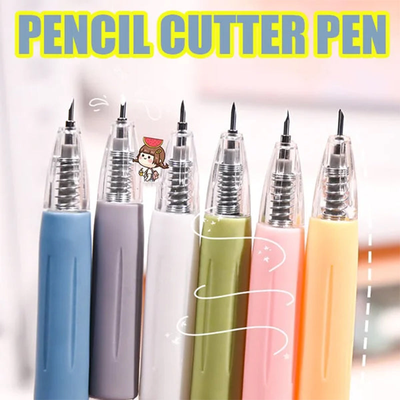 Avtoit | Morandi Cartoon Pattern Student Universal Knife Pen