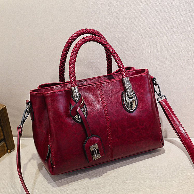 Avtoit | New handbags made of oil wax leather Boston, large tote bag made of soft leather