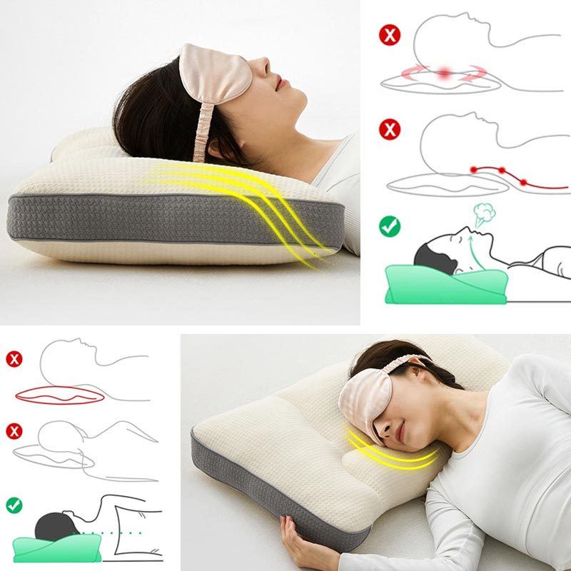 Avtoit | Knitted Cotton Neck-support Sleeping Pillow