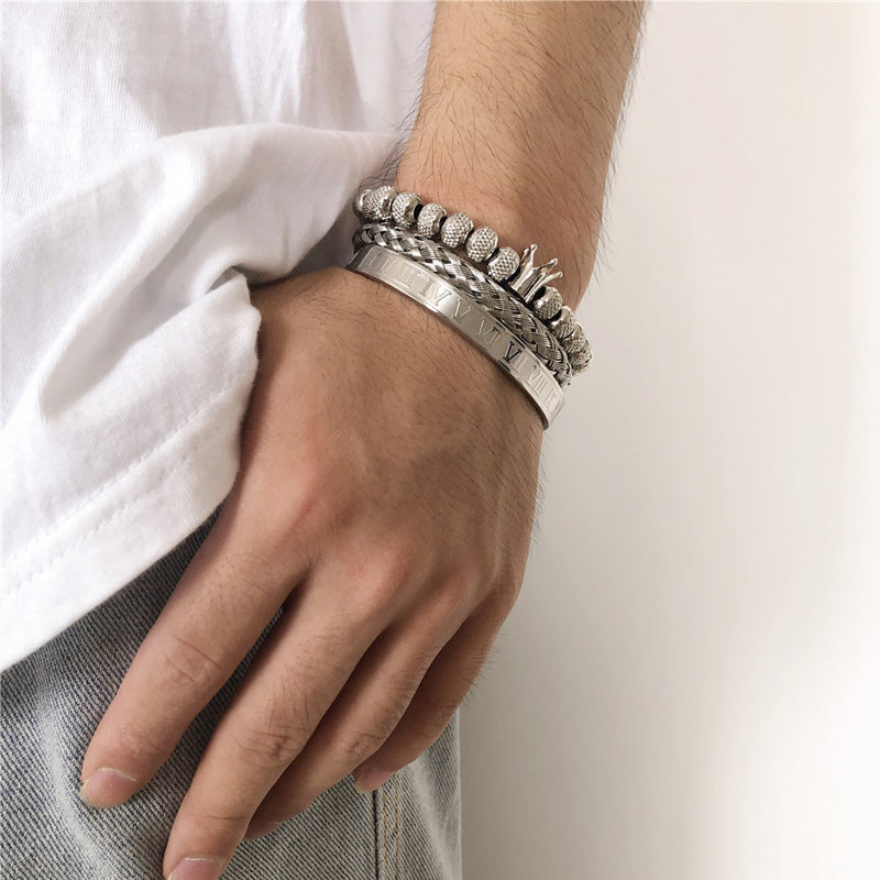 Avtoit | Crown Braided Letter Bracelet