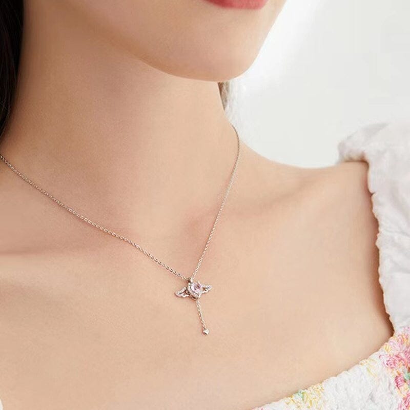 Avtoit | Pink Angel Wings Necklace