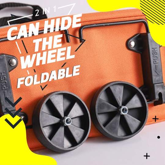 Avtoit | 2 In 1 Folding Shopping Cart Tote Bag