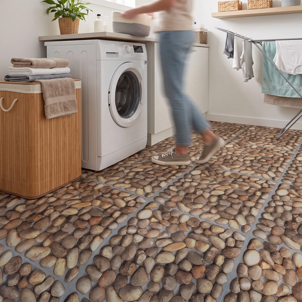 Avtoit | Peel and Stick PVC Flooring Matt Vinyl Flooring with Stone Look