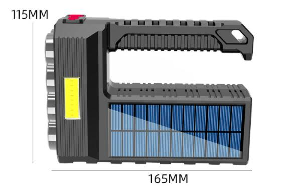 Avtoit | Solar LED Flashlight – Waterproof, powerful handheld spotlight with lithium battery