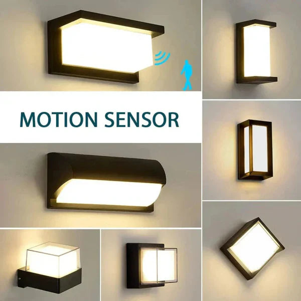 Avtoit | Outdoor Wall Light | Waterproof LED Lantern with PIR Motion Sensor | Ideal for Patios, Porches & Walkways