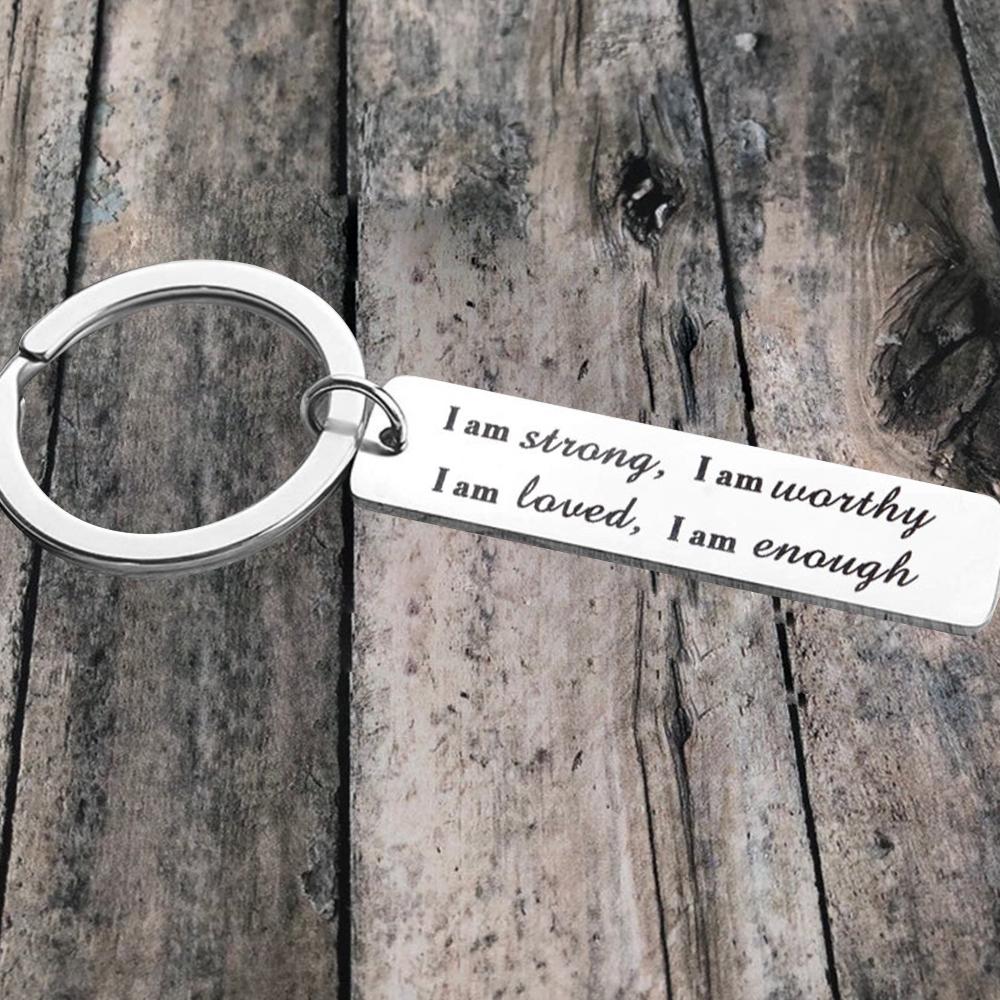 Avtoit | Stainless Steel "I am strong" Keychain