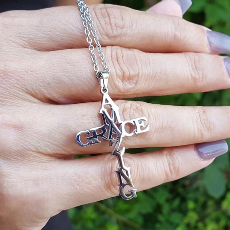 Avtoit | Amazing Grace Cross Necklace