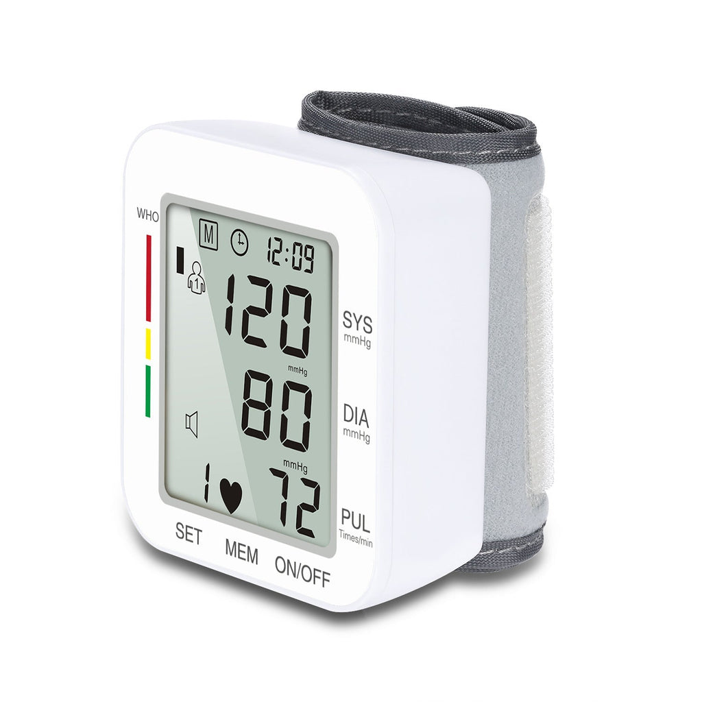 Avtoit | Rechargeable Electronic Wrist Blood Pressure Monitor, with Accurate Fast Reading, Large Display & One Touch Operation, for Home Use