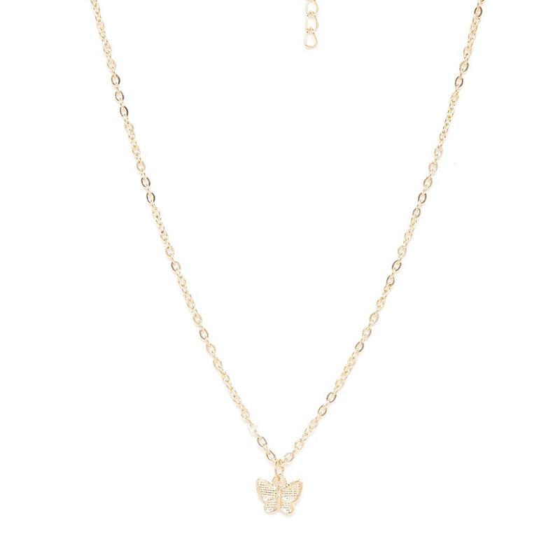 Avtoit | Stacked Butterfly Pendant Necklace