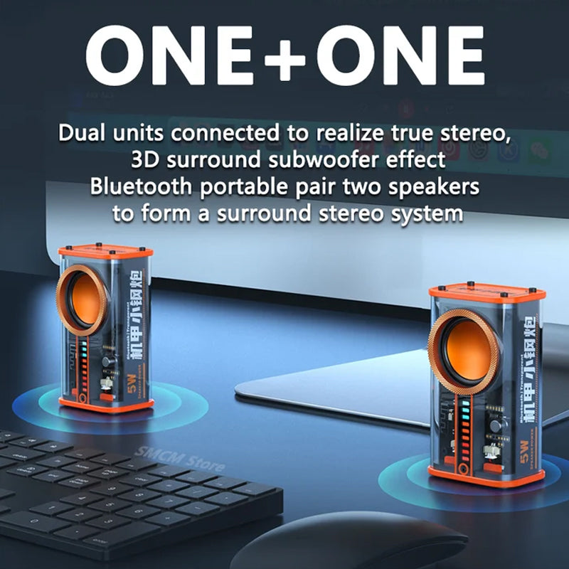 Avtoit | Transparent Mecha Wireless Bluetooth Speaker